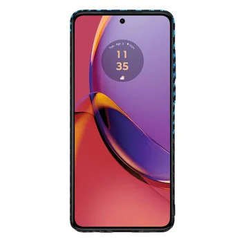Калъф за Motorola Moto G84 - Carbonite FiberShell - Blue Pulse