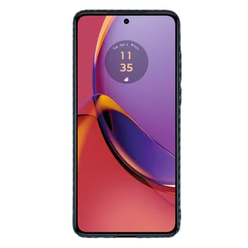 Калъф за Motorola Moto G84 - Carbonite FiberShell - Cyan
