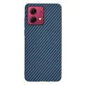 Калъф за Motorola Moto G84 - Carbonite FiberShell - Cyan