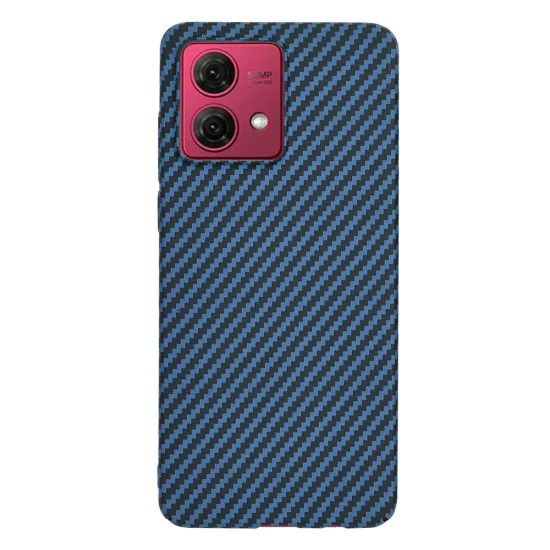Калъф за Motorola Moto G84 - Carbonite FiberShell - Cyan