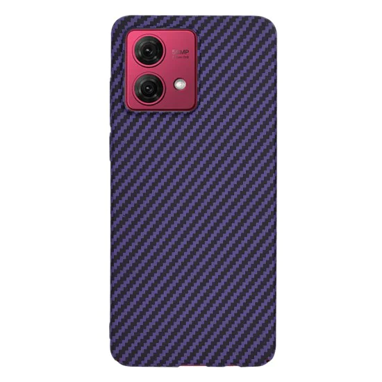 Калъф за Motorola Moto G84 - Carbonite FiberShell - Лилав