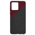Калъф за Motorola Moto G84 - Carbonite FiberShell - Red Vortex
