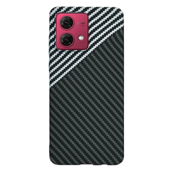 Калъф за Motorola Moto G84 - Carbonite FiberShell - Stealth Gray