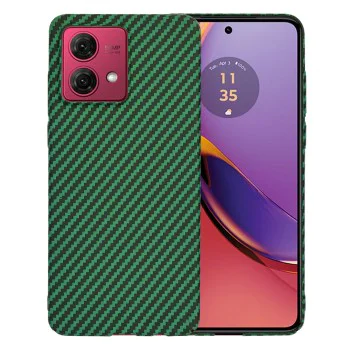Калъф за Motorola Moto G84 - Carbonite FiberShell - Зелен