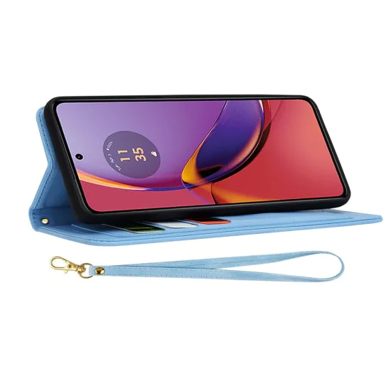 Калъф за Motorola Moto G84 - FlipCraft - Vibrant Blue