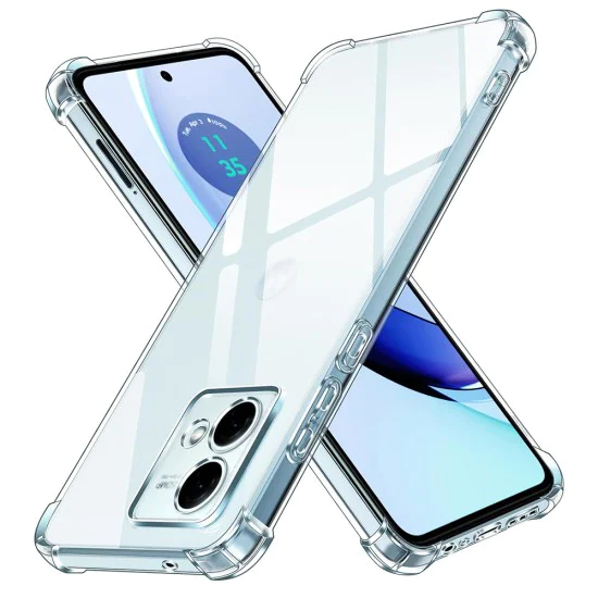 Калъф за Motorola Moto G84 - Удароустойчив Прозрачен Силиконов - Прозрачен