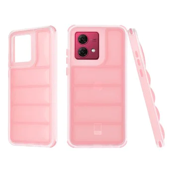 Калъф за Motorola Moto G84 - Wave Shield - Розов