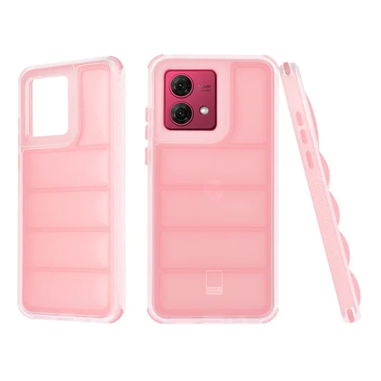 Калъф за Motorola Moto G84 - Wave Shield - Розов