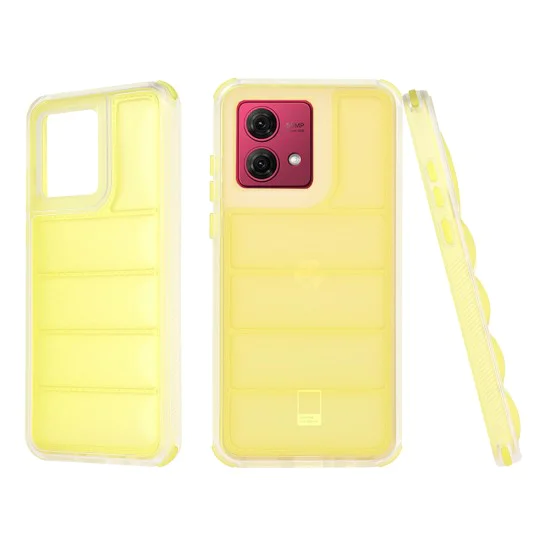 Калъф за Motorola Moto G84 - Wave Shield - Жълт