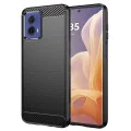 Калъф за Motorola Moto G85 - Carbon Silicone - Черен