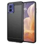 Калъф за Motorola Moto G85 - Carbon Silicone - Черен