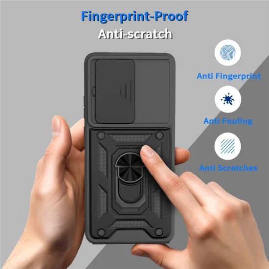 Калъф за Motorola Moto G86 Power - Techsuit - CamShield Series - Черен
