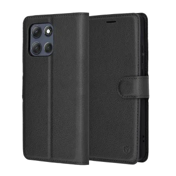 Калъф за Motorola Moto G86 Power - Techsuit - Leather Folio - Черен