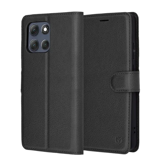 Калъф за Motorola Moto G86 Power - Techsuit - Leather Folio - Черен