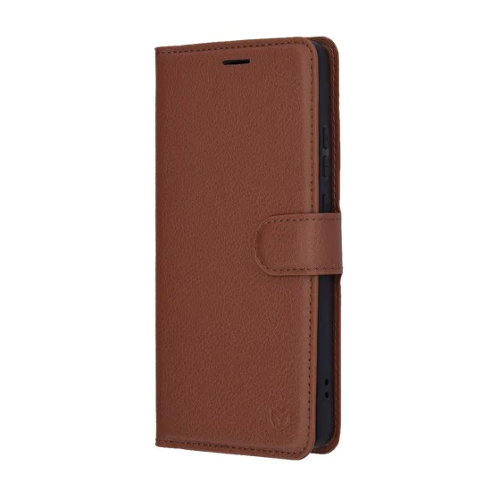 Калъф за Motorola Moto G86 Power - Techsuit - Leather Folio - Кафяв