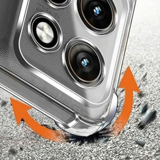 Калъф за Motorola Moto G86 Power - Techsuit - Shockproof Clear Silicone - Прозрачен