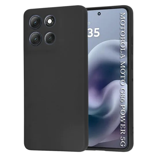 Калъф за Motorola Moto G86 Power - Techsuit - SoftFlex - Черен