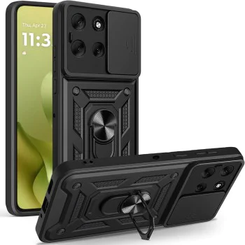 Калъф за Motorola Moto G86 - Techsuit - CamShield Series - Черен