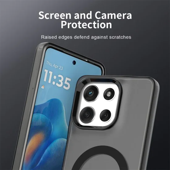 Калъф за Motorola Moto G86 - Techsuit CandyCase MagSafe - Черен