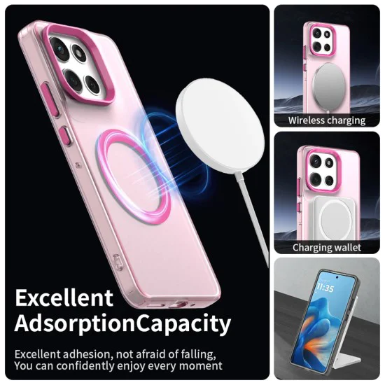 Калъф за Motorola Moto G86 - Techsuit CandyCase MagSafe - Розов