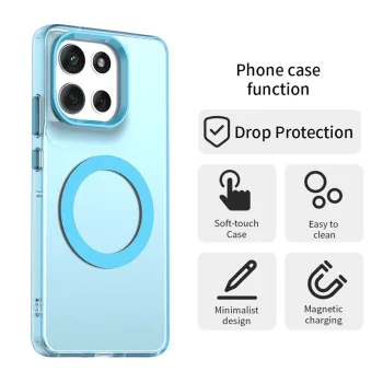 Калъф за Motorola Moto G86 - Techsuit CandyCase MagSafe - Син