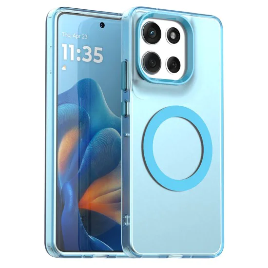 Калъф за Motorola Moto G86 - Techsuit CandyCase MagSafe - Син