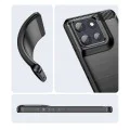 Калъф за Motorola Moto G86 - Techsuit - Carbon Silicone - Черен