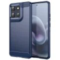 Калъф за Motorola Moto G86 - Techsuit - Carbon Silicone - Син