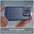 Калъф за Motorola Moto G86 - Techsuit - Carbon Silicone - Син