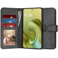 Калъф за Motorola Moto G86 - Techsuit - Diary Book - Черен