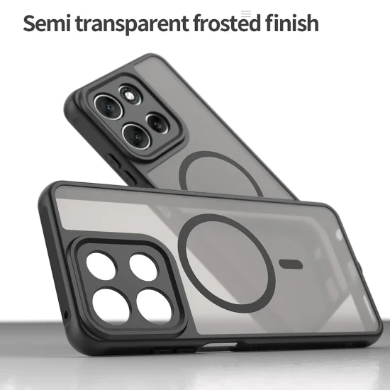Калъф за Motorola Moto G86 - Techsuit - HaloFrost II MagSafe - Черен