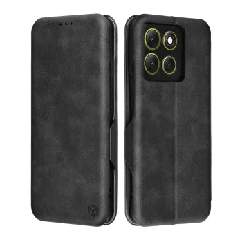 Калъф за Motorola Moto G86 - Techsuit Safe Wallet Plus - Черно