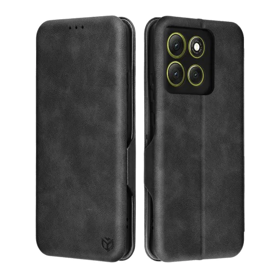 Калъф за Motorola Moto G86 - Techsuit Safe Wallet Plus - Черно