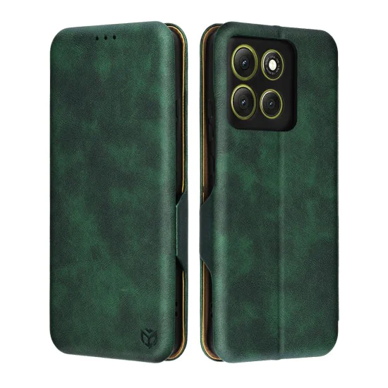 Калъф за Motorola Moto G86 - Techsuit Safe Wallet Plus - Зелено