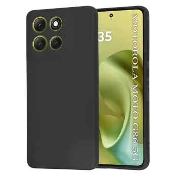 Калъф за Motorola Moto G86 - Techsuit - SoftFlex - Черен