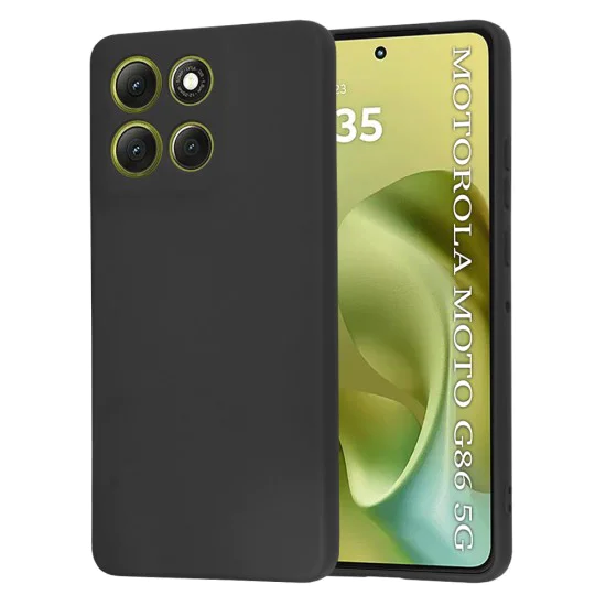 Калъф за Motorola Moto G86 - Techsuit - SoftFlex - Черен
