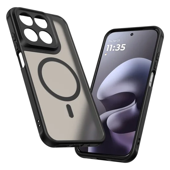 Калъф за Motorola Moto G87 / G77 / G67 - HaloFrost II MagSafe - Techsuit - Черен