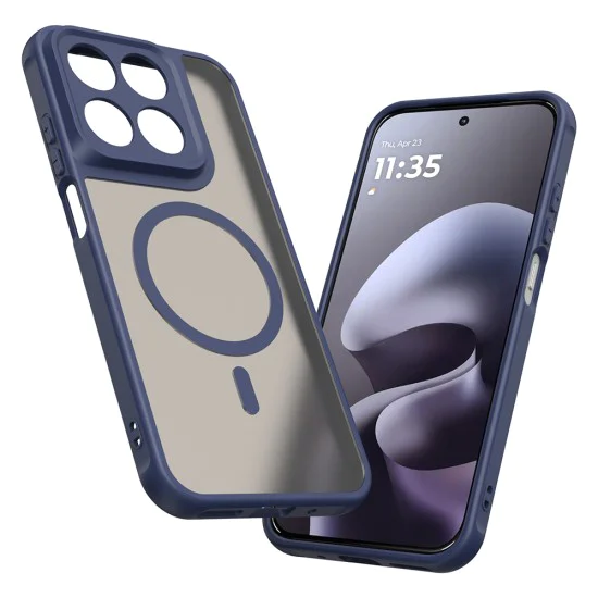 Калъф за Motorola Moto G87 / G77 / G67 - HaloFrost II MagSafe - Techsuit - Син (Navy Blue)