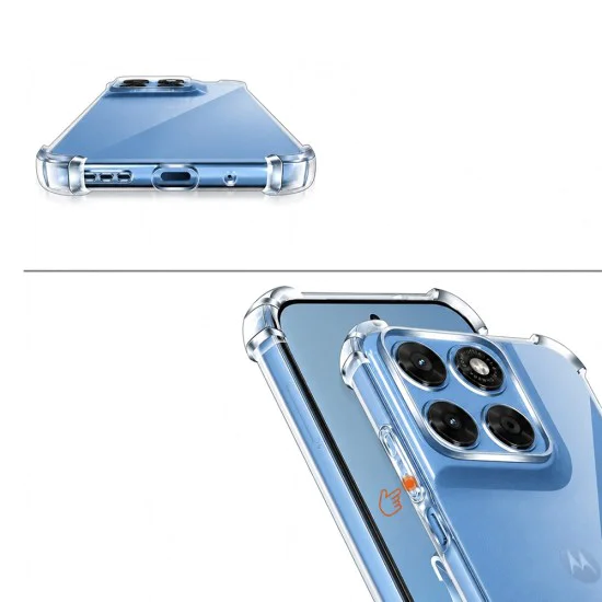 Калъф за Motorola Moto G87 / G77 / G67 - Shockproof Clear Silicone - Techsuit - Прозрачен