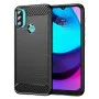 Калъф за Motorola Moto Moto E20 / Moto E30 / Moto E40 - Carbon Silicone - Черен