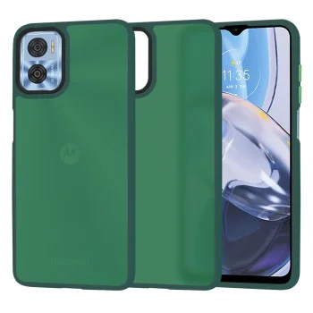 Калъф за Motorola Moto Moto E22 / Moto E22i - HaloFrost Series - Midnight Green