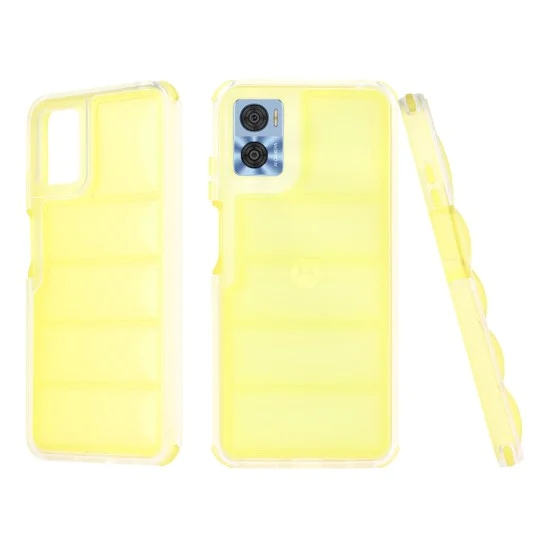 Калъф за Motorola Moto Moto E22 / Moto E22i - Wave Shield - Жълт