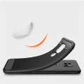 Калъф за Motorola Moto Moto E7 Plus / Moto G9 Play - Carbon Silicone - Черен