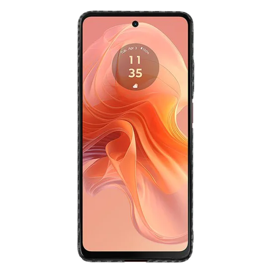 Калъф за Motorola Moto Moto G04 / Moto G04s / Moto G24 / Moto E14 - Carbonite FiberShell - Черен