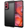 Калъф за Motorola Moto Moto G05 / E15 - Carbon Silicone - Черен