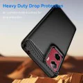Калъф за Motorola Moto Moto G05 / E15 - Carbon Silicone - Черен