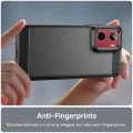 Калъф за Motorola Moto Moto G05 / E15 - Carbon Silicone - Черен