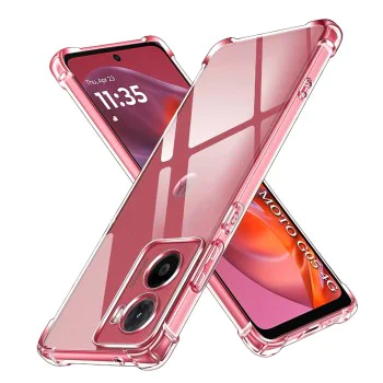 Калъф за Motorola Moto Moto G05 / E15 - Удароустойчив Clear Clear Silicone - Clear