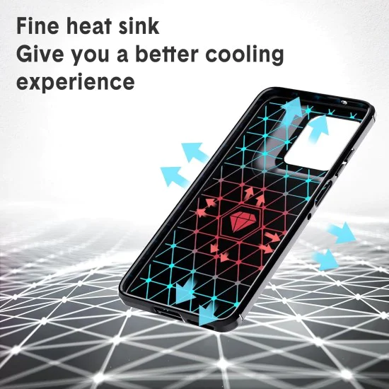Калъф за Motorola Moto Moto G15 / G15 Power - Carbon Silicone - Черен
