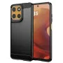 Калъф за Motorola Moto Moto G15 / G15 Power - Carbon Silicone - Черен